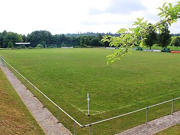 Das Spielgel&auml;nde in Arnsteim am Sportheim des SC Jura Arnstein. Fotos: Roland Dietz