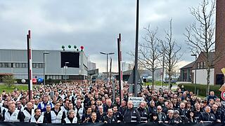 Protestaktion bei Bosch Bamberg