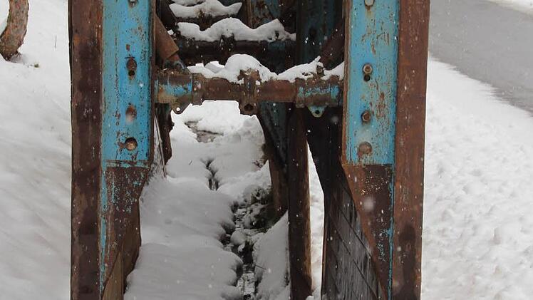 Hier wird der Winter kanalisiert.Foto: Eckehard Kiesewetter
