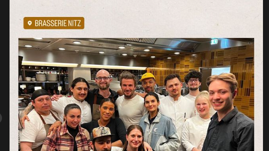 N&uuml;rnberg: Superstar David Beckham speist in Lokal zu Abend