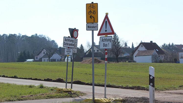 Die Schulbusroute aus Rchtung Trosdorf gesehenFoto: Sandra Trittmacher