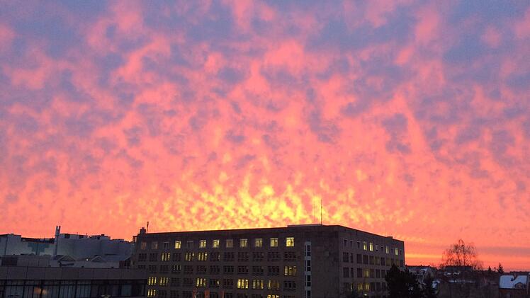 "Landratsamt in Flammen" nannte Guido Futschek aus Bamberg sein Fotomotiv.