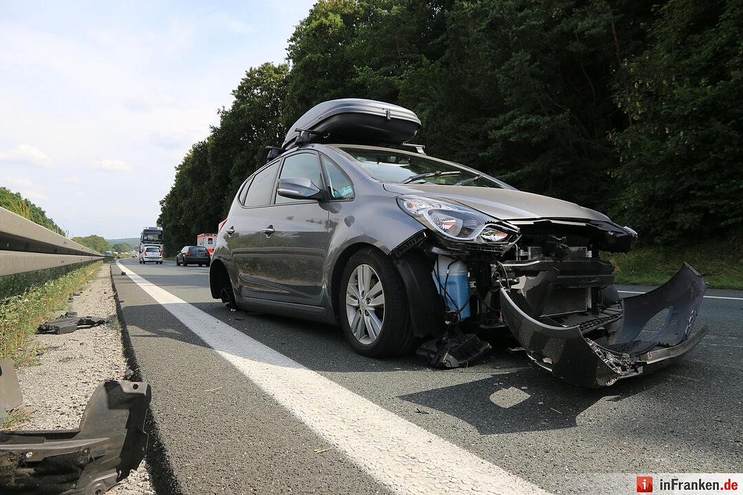 Unfall auf der A3 bei Schlüsselfeld