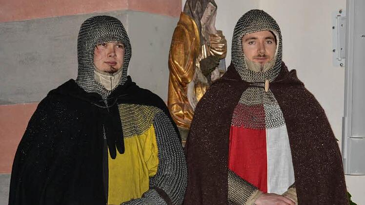 Auch Ritter vom Historischen Mittelalterverein Bad Kissingen e. V. waren mit von der Partie. Foto: Björn Hein