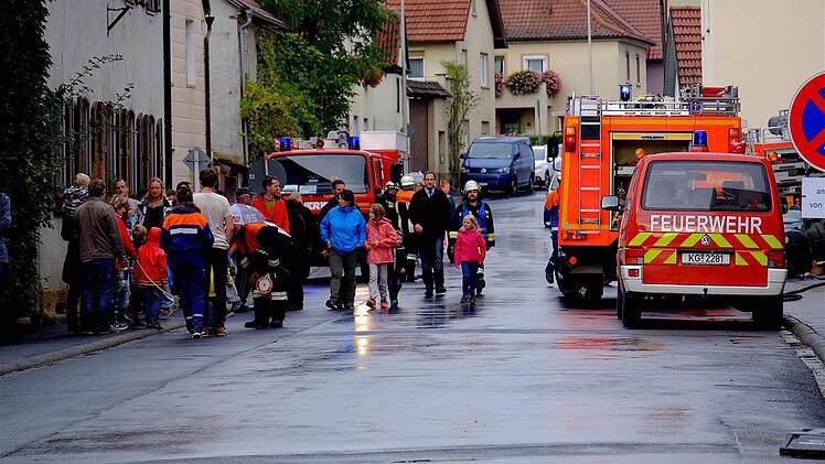 Feuerwehrübung in Langendorf  Foto: Gerd Schaar