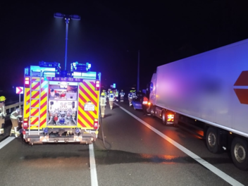 Verkehrsunfall auf A73 bei Baiersdorf: Autobahn komplett gesperrt