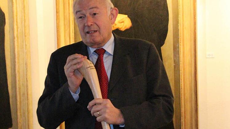 Seinen Pilger- und Schirmherrnstab gab Günther Beckstein nicht mehr aus der Hand.