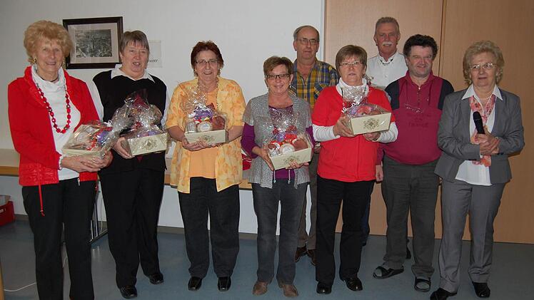 Der VdK Oberthulbas ehrte die eifrigsten Sammler. Folto: Günther Straub