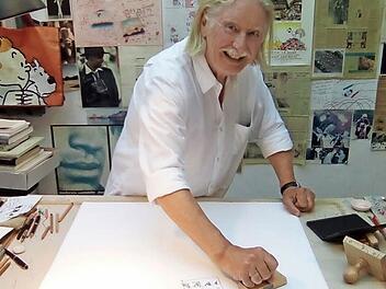 Wilhelm Schlote in seinem Atelier  Foto: pr.