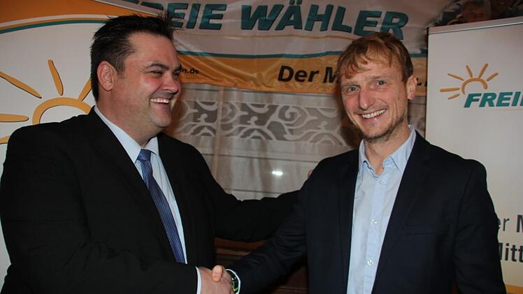 Michael Zwingmann (links) will in den Landtag-, Klaus Kasper in den Bezirkstag einziehen.Foto: Veronika Schadeck