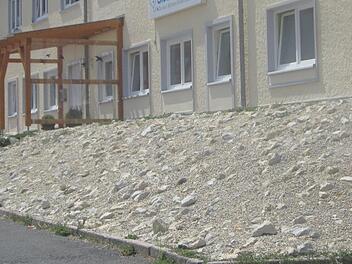 Auch in der Siedlung in Kulmbach haben Steingärten Konjunktur. privat