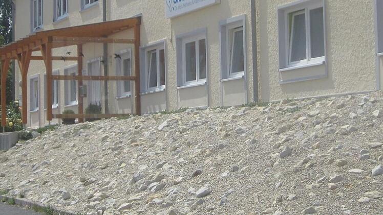 Auch in der Siedlung in Kulmbach haben Steingärten Konjunktur. privat