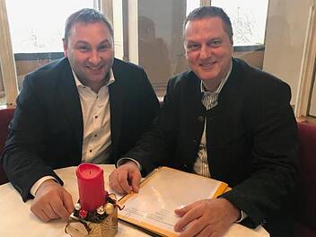 Jürgen Baumgärtner beim Treffen mit Martin Neumeyer. Foto: privat