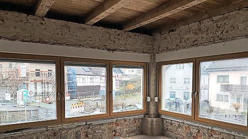 Das Haus Marktplatz 11/12 wird entkernt.