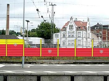 So soll transparenter Lärmschutz am Forchheimer Bahnhof aussehen. In anderen Teilen der Stadt ist die Auseinandersetzung um die Schutzwände allerdings nicht befriedigend lösbar.
