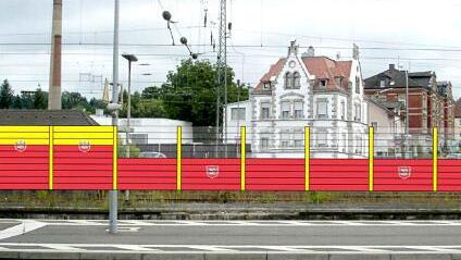 So soll transparenter Lärmschutz am Forchheimer Bahnhof aussehen. In anderen Teilen der Stadt ist die Auseinandersetzung um die Schutzwände allerdings nicht befriedigend lösbar.