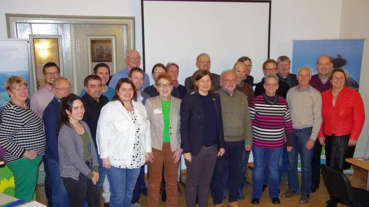 Die bei der Versammlung anwesenden Kandidaten der Kreistagsliste. Foto: Klaus Werner