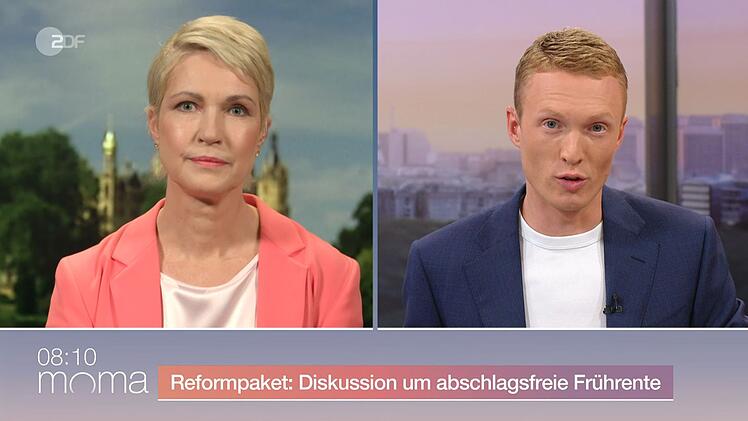 Manuela Schwesig stellte sich im ZDF-"Morgenmagazin" den Fragen von Philip Wortmann.