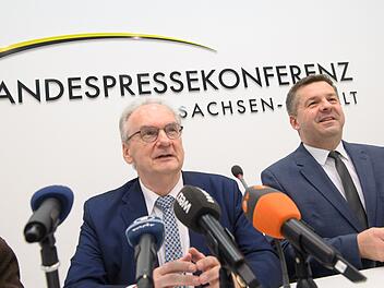Kabinetts-Pressekonferenz in Sachsen-Anhalt
