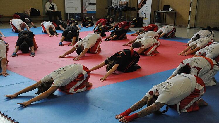 Beim Kampfsport-Training in Rannungen. Foto: Hopf