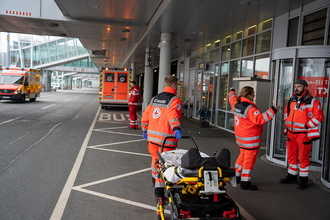 Großübung am Nürnberger Flughafen