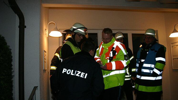 Einsatz in Unterlauter wegen eines Waschmaschinenbrandes Foto: Martin Rebhan