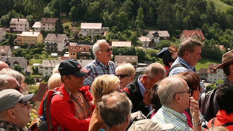 Weinbergwanderung der Saale Zeitung von Wirmsthal nach Wirmsthal 15. Juni 2014