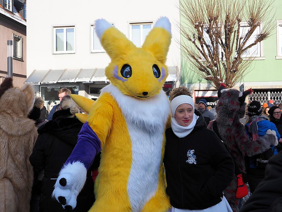 Eine der ersten Faschingsumzüge in der Region