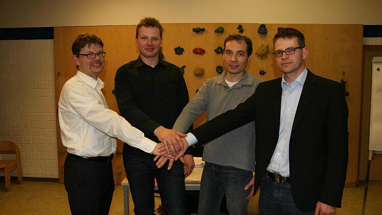 Der neue Vorstand des Netzwerk e. V. von links: Kassier Thomas Henning, Schriftführer Rico Hellebrandt, Erster Vorsitzender Rüdiger Herzog und Zweiter Vorsitzender Ralf Kämmer. Foto: Werner Baier