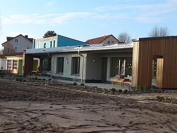 In Rekordzeit ist der Neubau neben dem Kindergarten Arche Noah entstanden Foto: Richard Reiser