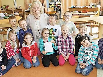 Die Klasse von Lehrerin Gudrun Mackert freut sich schon auf die Projekttage in der kommenden Woche.