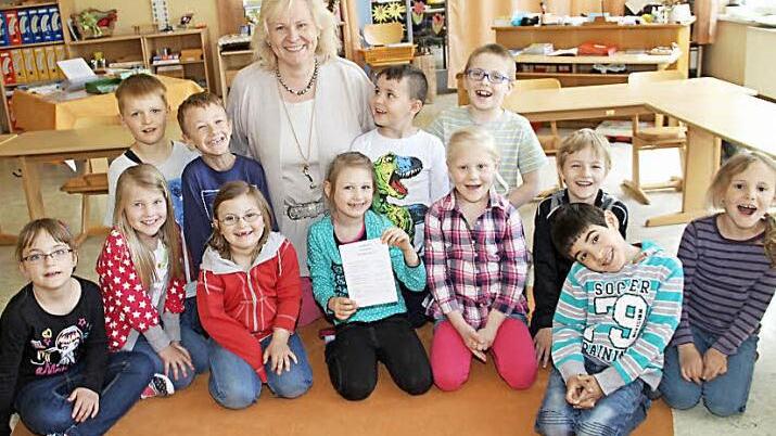 Die Klasse von Lehrerin Gudrun Mackert freut sich schon auf die Projekttage in der kommenden Woche.