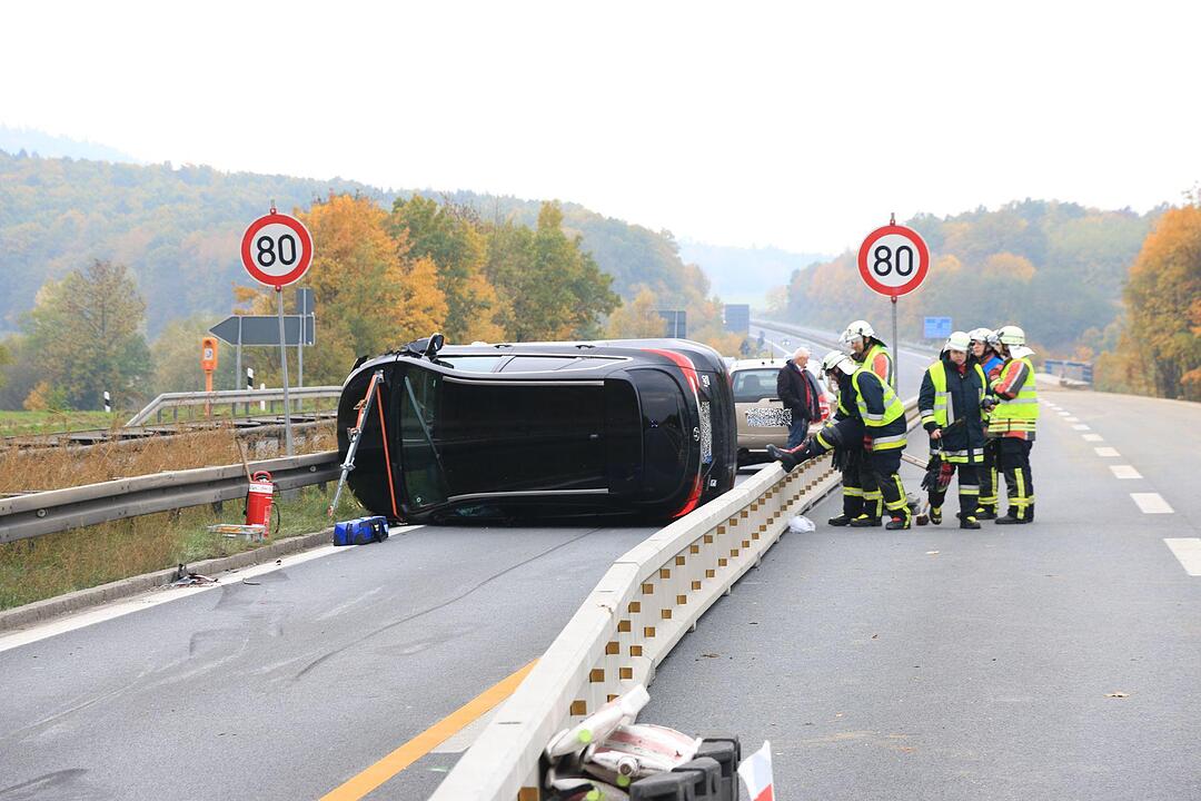 Unfall auf A73 bei Bad Sttaffelstein