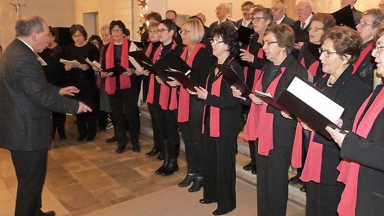 Der Gesangvereine Spinnerei Mainleus zusammen mit dem Gesangverein Kirchleus Foto: Werner Reißaus