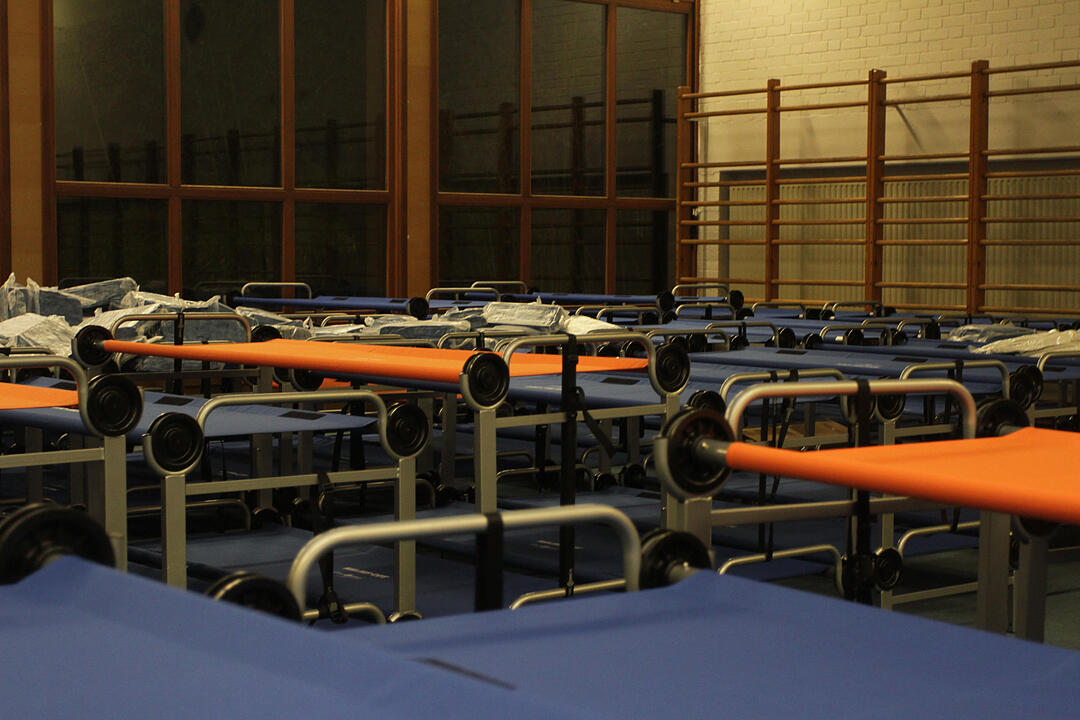 Ungeplante Einrichtung von Notunterkuenften fuer Asylbewerber