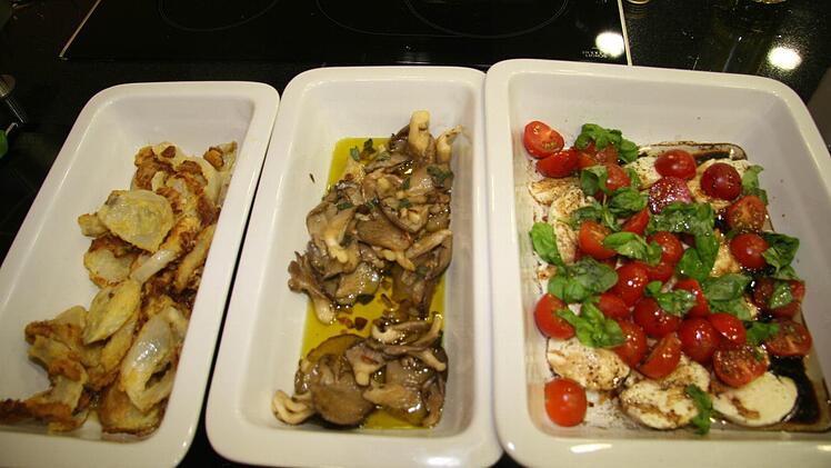 Blick auf die Vorspeise.