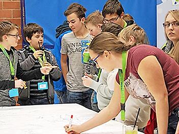 An der Ludwigschorgaster Zukunftswerkstatt nahmen 46 engagierte Jugendliche teil. Foto: Kreisjugendarbeit