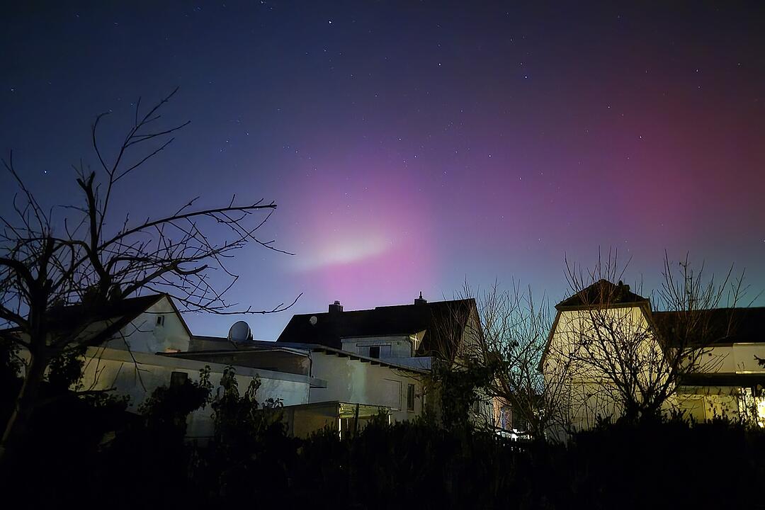 Polarlichter &uuml;ber Bamberg