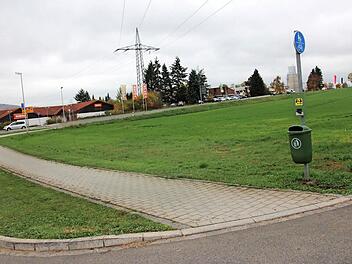 Auf diesem Grundstück am nördlichen Kreisel in Ebensfeld soll der Standort für das neue Feuerwehrhaus sein. Die dafür nötigen Investitionen von 1,5 Millionen Euro sind der größte Posten im Haushalt der Gemeinde für das laufende Jahr. Foto: Tobias Kindermann