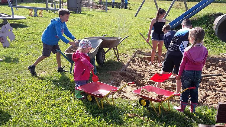 Eindrücke vom Bolz- und Spielplatz. Foto: Isabell Gerr