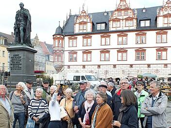 Der Marktplatz war eines der Ziele der Herzogenauracher in Coburg. Foto: Manfred Welker