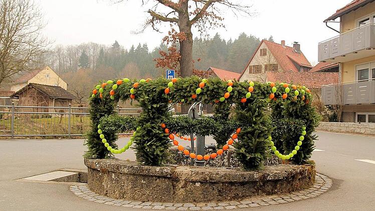 Der Osterbrunnen in Kainach Foto: Ferdinand Merzbach