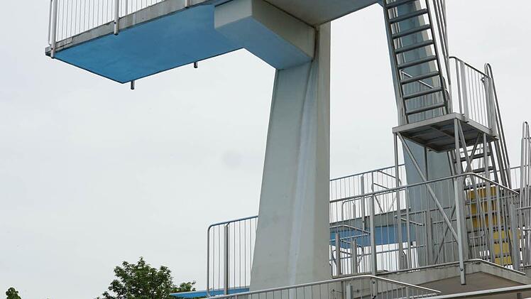 Der Sprungturm in Hammelburg