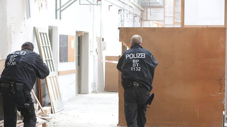 Großübung der Bundespolizei in Mainleus. Foto: Barbara Herbst