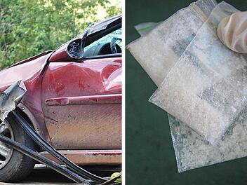 Autofahrer (20) fährt betrunken in Hecke in Rottendorf: Polizei findet weitere Drogen im Auto