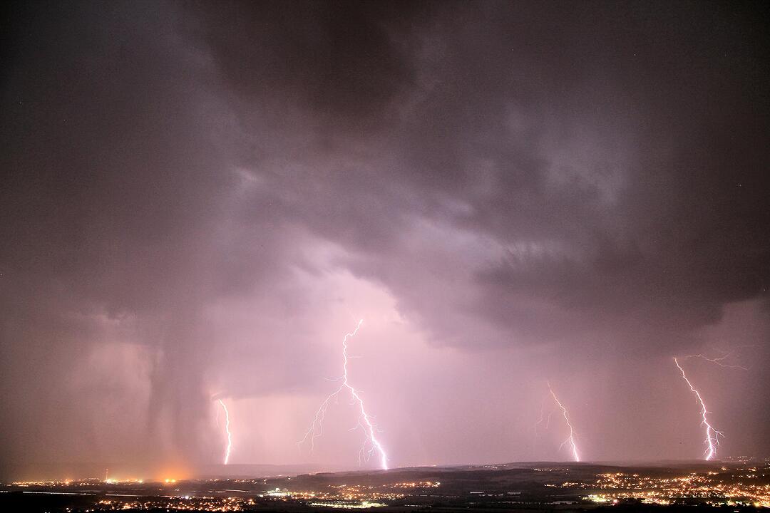Blitz und Donner über Franken
