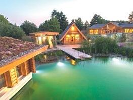 Aufsicht auf die Obermain Therme in Bad Staffelstein.