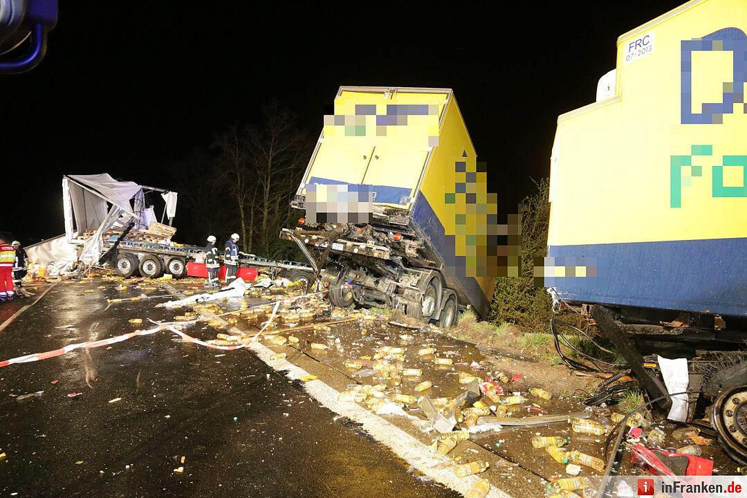 Lkw-Unfall auf A3: Vollsperrung