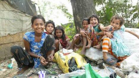 Müllkinder in Indien Foto: Privat