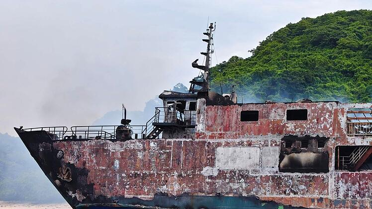 Brand auf F&auml;hre auf den Philippinen